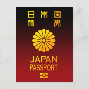 Nippon paspoort briefkaart