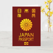 Nippon paspoort kaart (Gele Bloem)