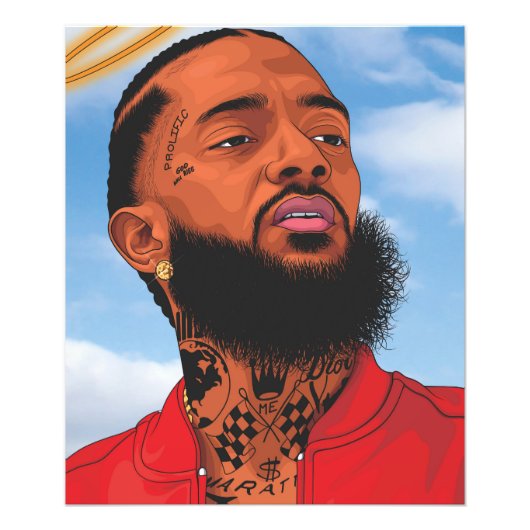 nipsey hussle foto afdruk (Voorkant)