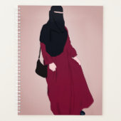 Niqab - Muslimah - Hijab Hand getekend - Hijab Gir Planner (Voorkant)