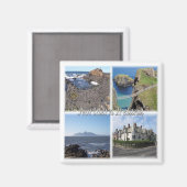 NIR007 IRLANDE DU NORD, Mosaïque, Aimant frigo (Recto/Verso)