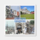 NIR012 DUBLIN, Noord-Ierland, Fridge Magneet (Voorkant)