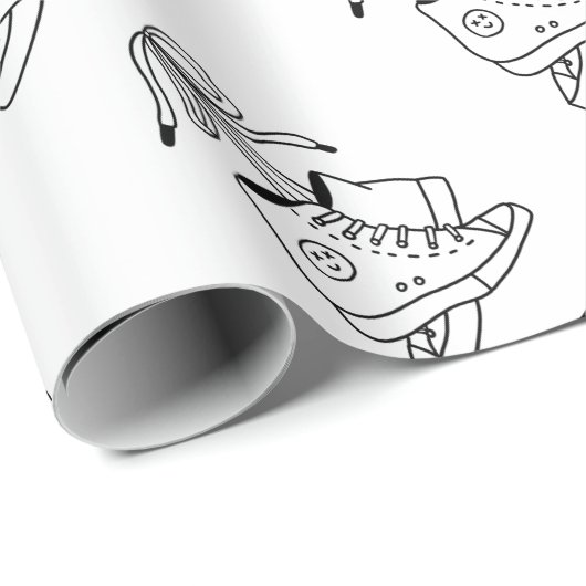 NIRVANA CONVERSE, CONVERSE, SNEAKERS, KUSTONTWERP CADEAUPAPIER (Rol Hoek)