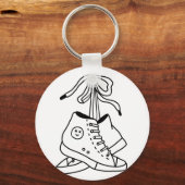 NIRVANA CONVERSE, CONVERSE, SNEAKERS, KUSTONTWERP SLEUTELHANGER (Voorkant)