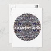 Nirvana .Dans un monde parfait carte postale (Devant / Derrière)