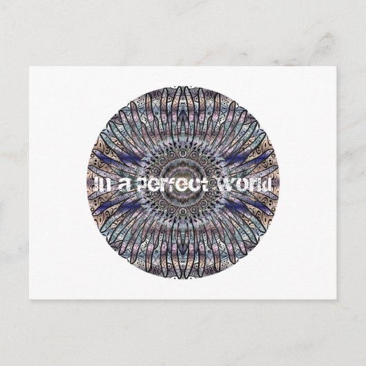 Nirvana.In een perfecte wereldpostkaart Briefkaart (Voorkant)