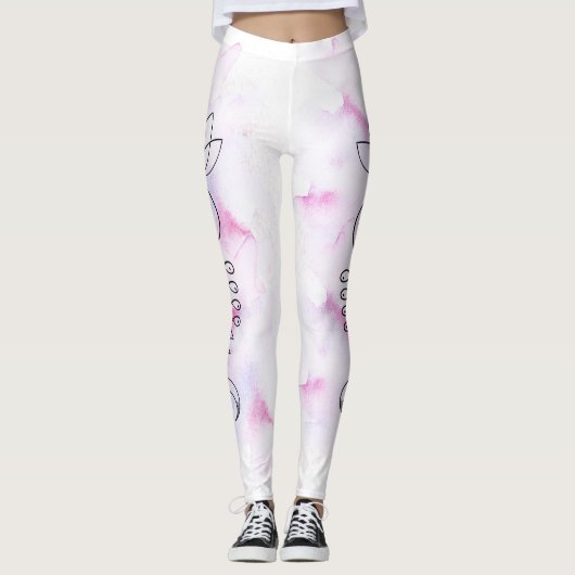*~* Nirvana Moon Lotus Path to Verlichting Leggings (Voorkant)