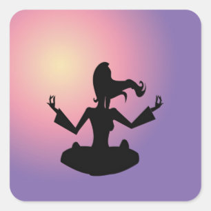 nirvana vierkante sticker