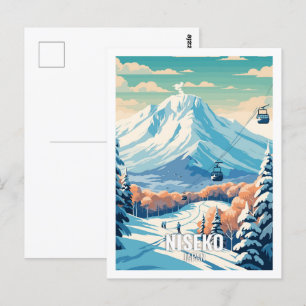 Niseko Japan Beroemde Reisplekken Briefkaart
