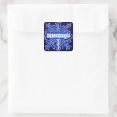 Niseko Japan blauw sneeuwvlok kunst stickers (Tas)
