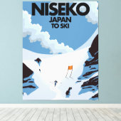 Niseko Japan ski print (Insitu (Houten vloer))