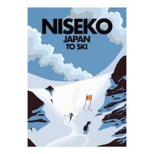 Niseko Japan ski print Foto Afdruk