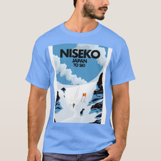 Niseko Japan ski print T-shirt