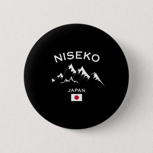 Niseko Japan Ski Resort Hokkaido Japanse Berg Ronde Button 5,7 Cm