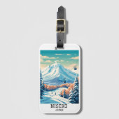 Niseko Japan Winterreizen Bagagelabel (Voorkant (verticaal))
