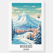 Niseko Japan Winterreizen Magneet (Voorkant)