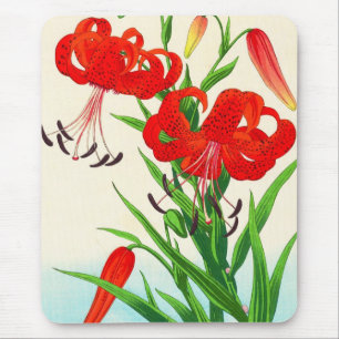 Nishimura Hodo Tiger Lilies shin hanga bloemen Muismat