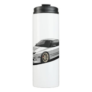 Nissan 240sx handgetekende kunst thermosbeker