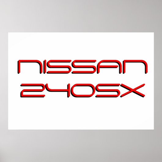 Nissan 240SX Poster (Voorkant)