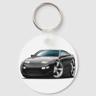 Nissan 300ZX zwarte auto Sleutelhanger