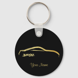 Nissan 350Z Gold Brush Logo Sleutelhanger