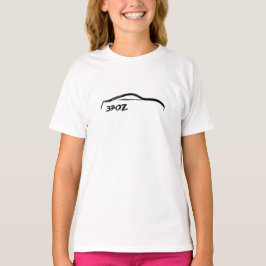 Nissan 370z Logo zwarte penseelstreek T-shirt