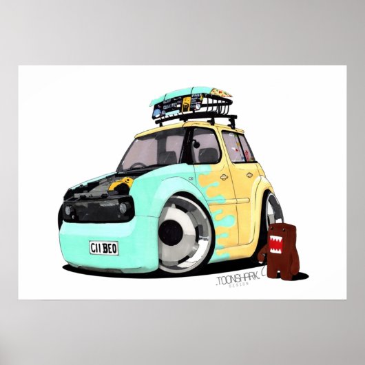 Nissan Cube vs. domo Poster (Voorkant)