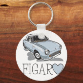 Nissan Figaro Bleek Aqua Sleutelhanger (Voorkant)