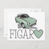 Nissan Figaro Emerald Green Briefkaart (Voorkant / Achterkant)