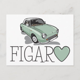 Nissan Figaro Emerald Green Briefkaart