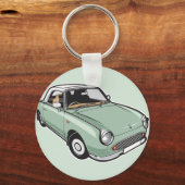 Nissan Figaro Emerald Green Sleutelhanger (Voorkant)