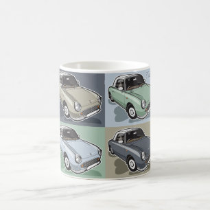 Nissan Figaro in vier kleuren Koffiemok
