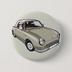 Nissan Figaro Topaz Mist Ronde Button 5,7 Cm