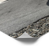 Nissan GT-R klaar voor race Poster (Hoek)