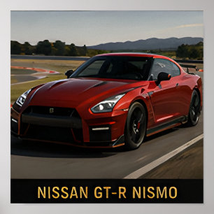 Nissan GT-R Nismo moderne Japanse performanceauto Poster