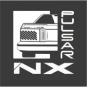 Nissan Pulsar NX Sticker (Voorkant)