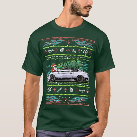 Nissan S15 Kerst T-shirt (Voorkant)