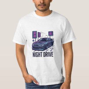 Nissan Silvia S14 Nacht Rit Japanse Esthetiek T T-shirt
