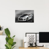 Nissan Skyline GTR35 Poster (Thuiskantoor)