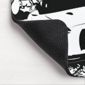 Nissan Skyline GTR met Graffiti Backdrop Muismat (Hoek)