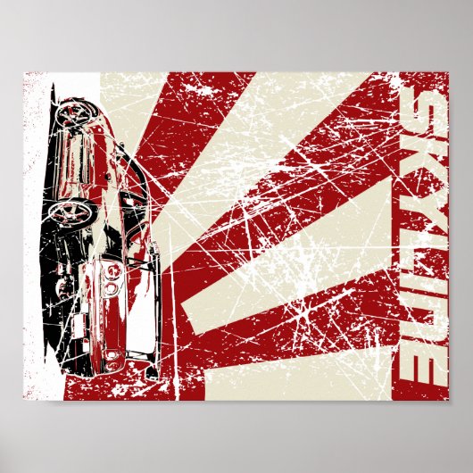 Nissan Skyline Poster (Voorkant)