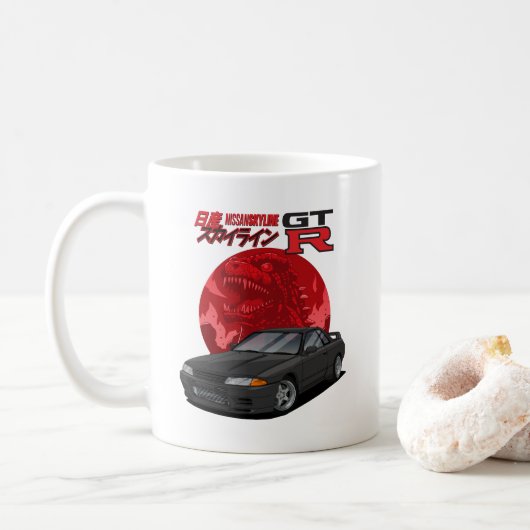 Nissan Skyline R32 GTR Koffiemok (Met donut)