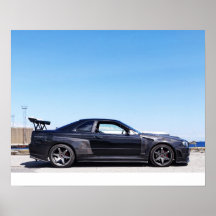 Nissan Skyline R34 poster