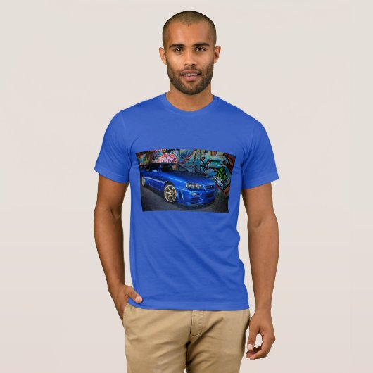 nissan skyline r34 t-shirt (Voorkant volledig)