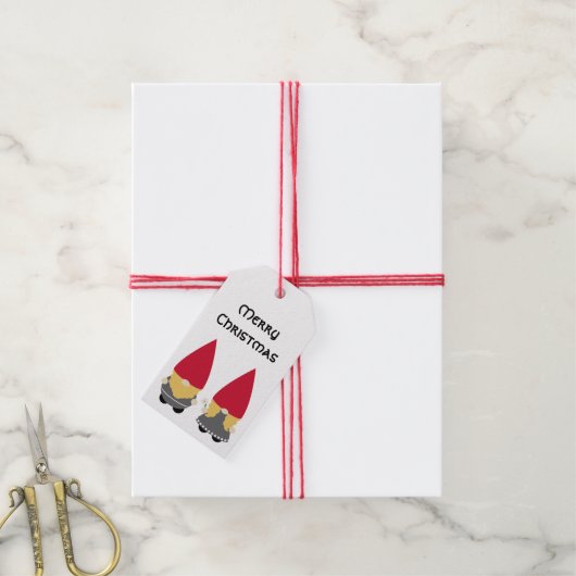 Nisse Folk Cadeaulabel (Met Touw)