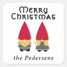 Nisse Folk - gepersonaliseerd Vierkante Sticker