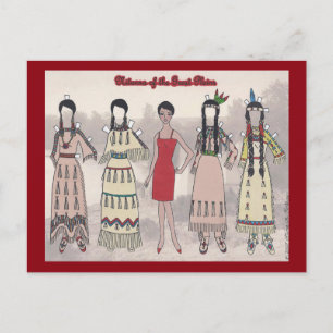 Nitanna de Great Plains Papier Doll Carte postale