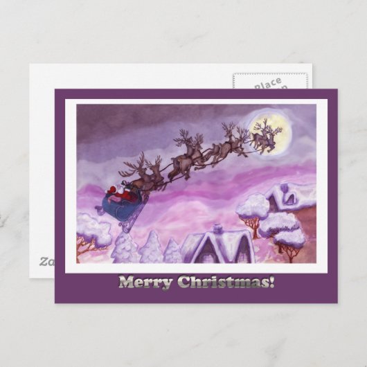 Nite Before Christmas Briefkaart - Gepersonaliseer (Voorkant / Achterkant)