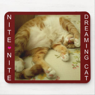 Nite Nite Dreaming Cat Mausepad Muismat
