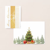 NITRO MILITIA Carte en or métallique de Noël (Affichage)